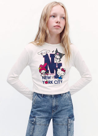 T-shirt con stampa Hello Kitty