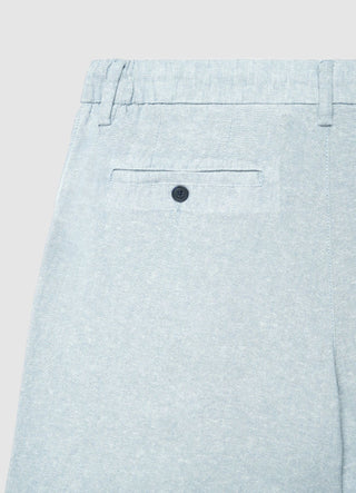 Linen blend bermuda shorts