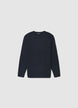 Uni-Farbener Rundhalspullover - 5XL