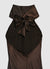 Vestito lungo all'americana con fiocco