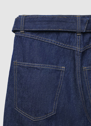 Wide-leg jeans with cuff