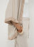 Kimono frange misto lino