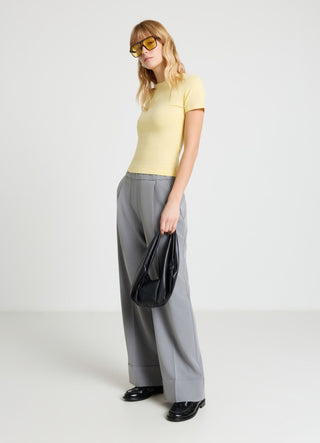 Plain-coloured T-shirt