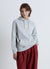 Hoodie with embossed lettering
