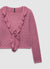Cardigan mit Rüschen