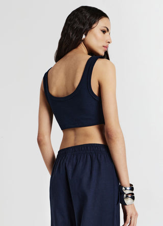 Ribbed bra top