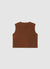 Knitted vest with V-neck and buttons