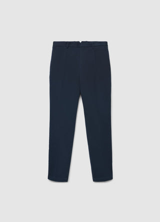 Slim fit solid colour chino trousers