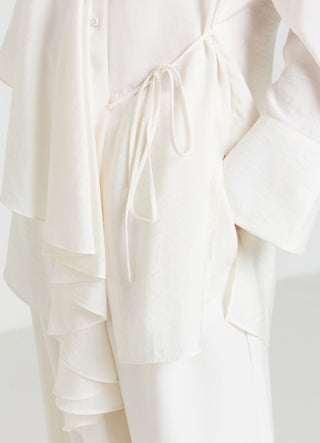Camicia rouches laccio