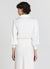 Satin-effect bodysuit shirt