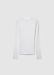 Long-sleeved ribbed T-shirt with a high neck - XXL