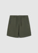 Chino shorts with embroidery pockets - S