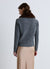 Cardigan con collo effetto pelo e bottoni gioiello