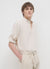 Camicia coreana misto lino