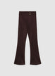 High-waisted bootcut trousers with double button fastening - XS
