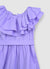 Vestito corto balze