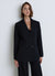 Solid colour double-breasted jacket