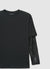 T-shirt con maniche in pizzo