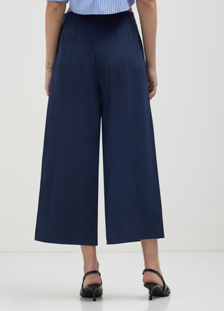 Pleated culotte trousers