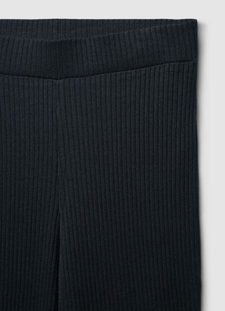 Leggings zampa a costine