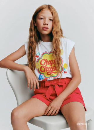 T-Shirt mit Chupa Chups Aufdruck