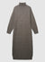 Robe longue à col roulé en maille