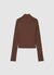 Felpa sportiva con zip e collo alto