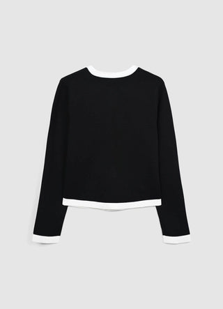 Cardigan con bottoni dorati