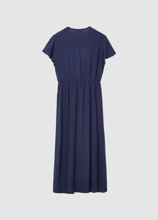 Dress with ruffle sleeves