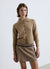 Cardigan mit großem Kragen und Knöpfen