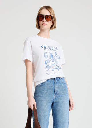 T-shirt with sea print
