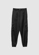 Similsatin cargo trousers - XS