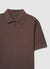 Plain polo shirt with collar and two buttons