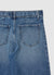 Jeans wide leg con fusciacca