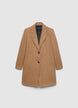 Cappotto tre quarti monopetto a due bottoni - XS