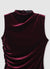 Mini-Kleid aus Chenille mit Drapierung