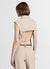 Sleeveless shirt with buckle