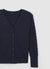 Cardigan intrecciato con bottoni