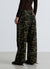 Pantaloni cargo con stampa camouflage e coulisse