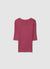 T-shirt a costine a tinta unita