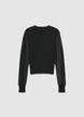 Long-sleeve T-shirt in two-tone fabric - XS