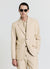 Pinstriped single-breasted jacket