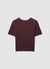 T-shirt punto traforato a tinta unita