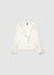 Blusa con volant similsatin