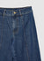 Jeans wide leg con pieghe
