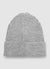 Ribbed beanie with embroidered patch logo