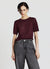 T-shirt punto traforato a tinta unita