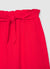 Wide-leg cropped trousers with drawstring