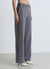 Pantaloni palazzo con strass allover