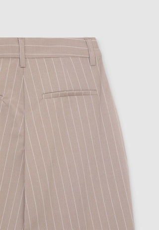 Pinstripe cigarette trousers